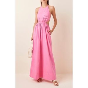 Staud Apfel Cutout Backless Dress